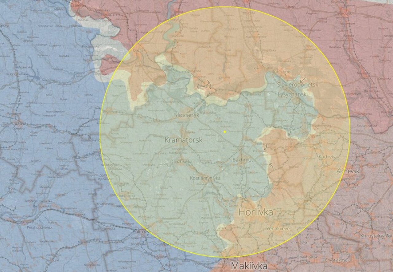 Карта дальности ракет украины