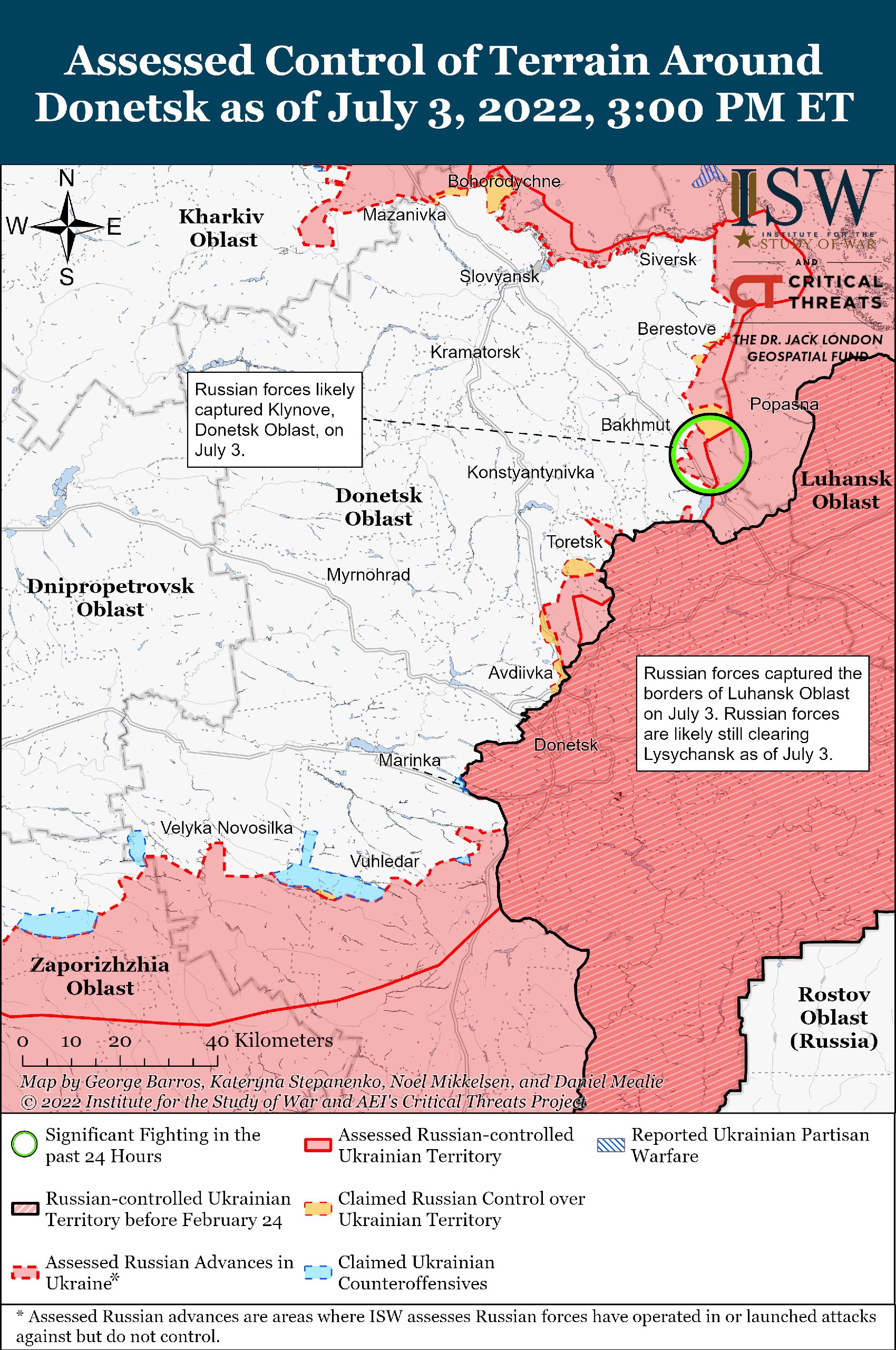 Карта боевых действий институт изучения войны